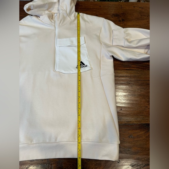 NWT! Adidas Designed for Gameday Hoodie Men Size M HN0408 Wonder White - Picture 15 of 16